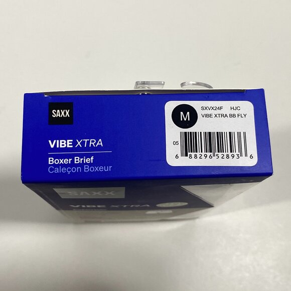 NWT - Saxx Vibe Xtra Boxer Brief - Hibiscus Jungle Coral print - Size Medium - Picture 4 of 5